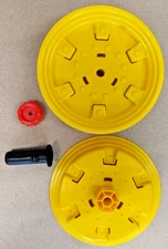 Genuine Peg Perego Parts Kit Includes Hubcap, Dump Bed Pin and Seat Knob
