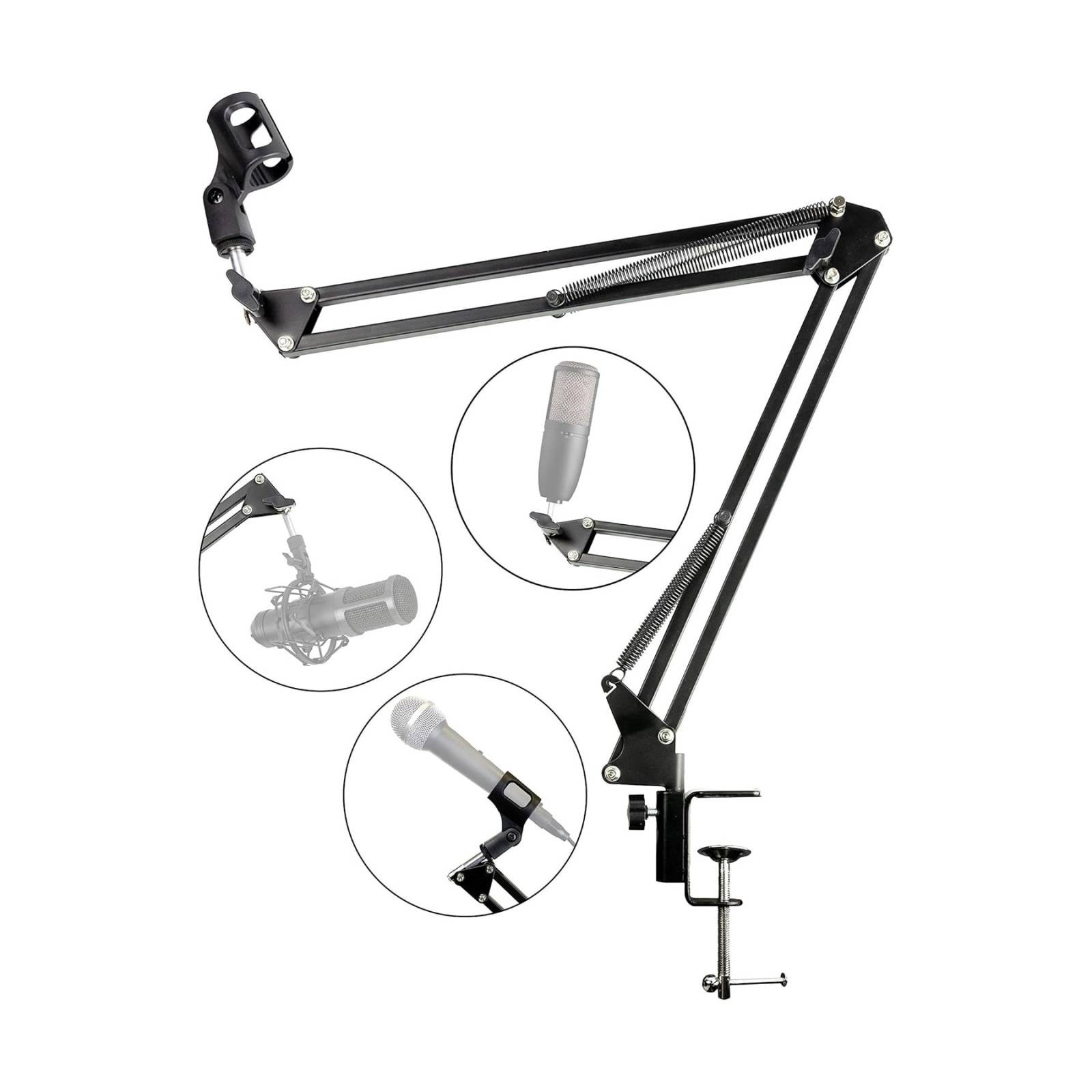 PDT RockJam Scissor Arm Microphone Stand Steel (RJMS050)