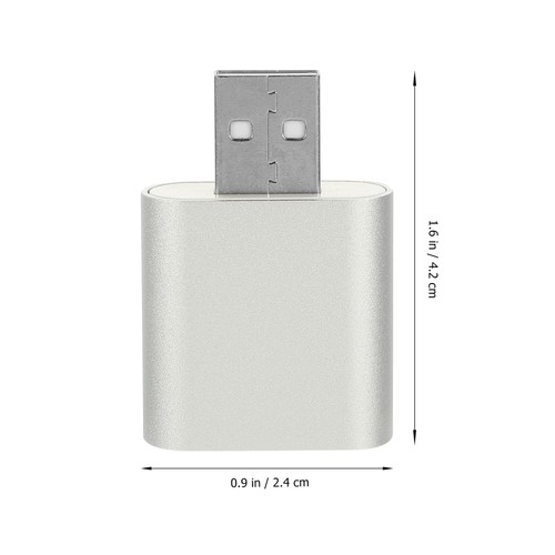 Soundkartenkonverter USB-Soundadapter Aus Aluminium USB-Stereo-Adapter - 第 9/12 張圖片