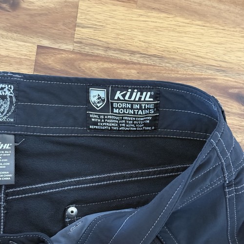 Kuhl Raid Pants Mens 36x32 Black Outdoor Casual Nylon Blend Pockets Gorp Hiking - Picture 17 of 17