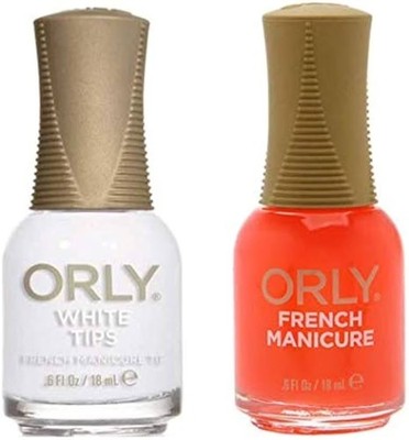 Orly white tips and bare rose