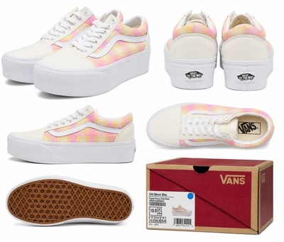 Vans Old Skool Stackform Damen Plateau Sneaker Pink VN0A7Q5MGBX1 Neu Gr. 43