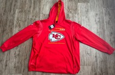 NIKE NFL ON FIELD APPAREL KANSAS CITY CHIEFS RED HOODIE-3XL-NEW NWT