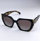 Prada PR 15WS Oversized Square Sunglasses Women Black Tortoiseshell With Box — photo 10