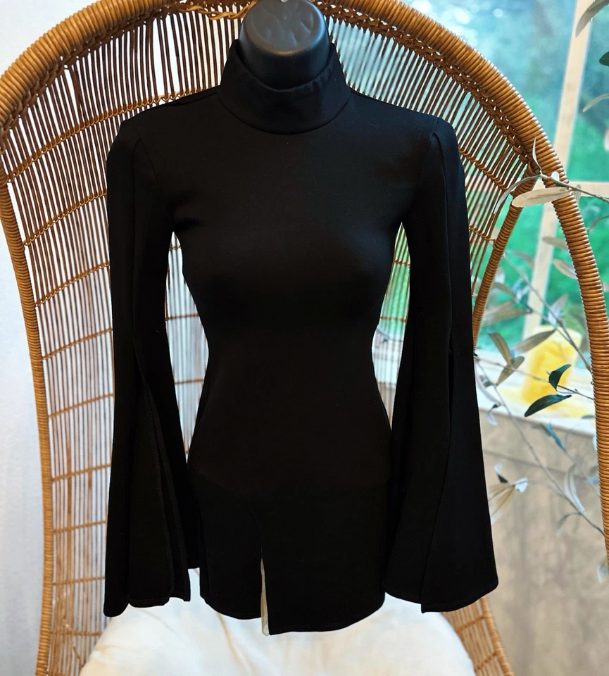 Mini vestido negro para mujer Michael Costello x REVOLVE Mr. Gibson talla XS o XXS Foto 2 de 4