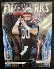 2021 Panini Prizm Fireworks Insert #F-25 Mac Jones Rookie New England Patriots 