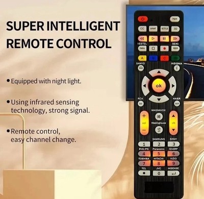 Universal Tv Remote All Series Samsung Lg Sony Vizio Jvc RCA Sanyo Insignia More