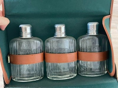 ポロ ラルフローレン ヴィンテージ ヒップフラスク ショットグラス付　セット Polo Ralph Laurent Flask Set with Shot Glass Bottle Vintage opener