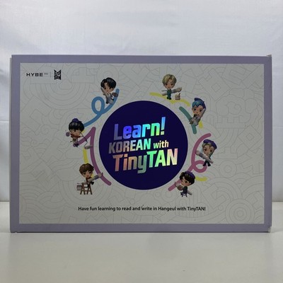 Learn Korean with TinyTan Box Set HYBE Edu 2018 Book Workbook MotiPen Posters