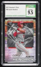 2021 Bowman's Best Austin Hendrick #98 CSG 9.5 Gem Mint 0e1b