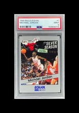 1990 Bulls Equal Michael Jordan #1 The Silver Season PSA 9