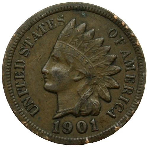 1901 Indian Cent - AU