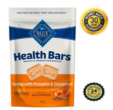 Blue Buffalo Health Bars Natural Crunchy Dog Treats Biscuits, Pumpkin  Cinnamon