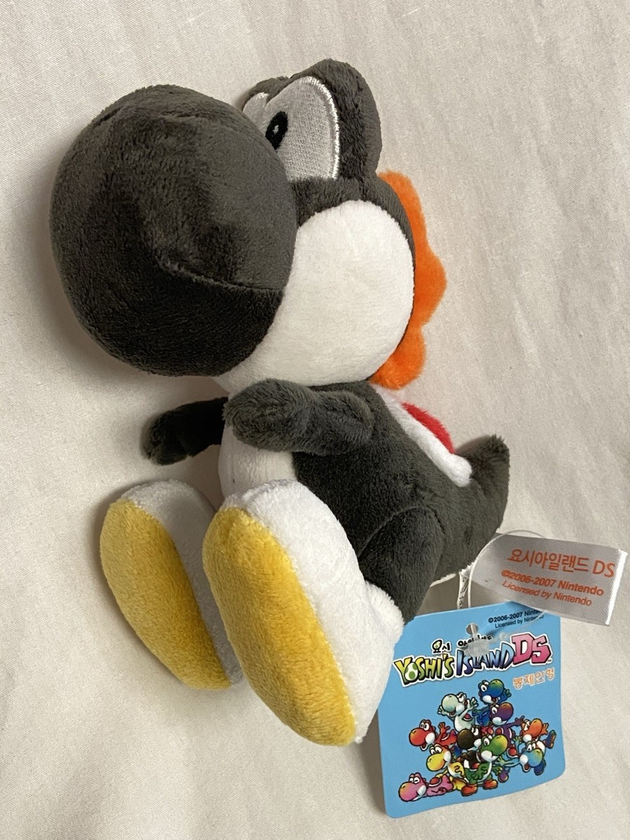 KPS Sanei Mario Yoshi's Island DS 5” Black Yoshi Plush Toy