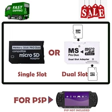 Micro SD SDHC TF to Memory Stick MS Pro Duo PSP Adapter for PSP 1000 2000 3000
