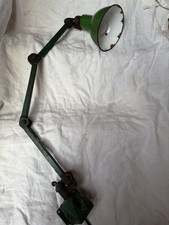 Vintage 3 arm Engineers Angle-poise Machinists Work Bench Industrial Lamp