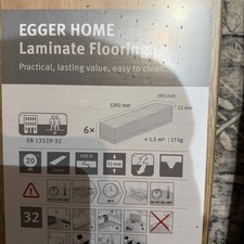 Egger Home Laminate Flooring - EHL143 Brown Oak (4 Packs sold as 1 lot) New