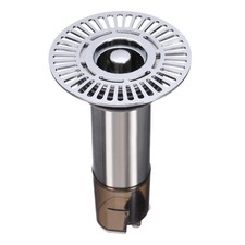 1 Pcs 5.9" H Extended Anti Odor Shower Floor Drain, Gray