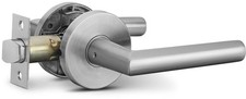 Berlin Modisch Passage Lever Door Handle Sleek Round Non-Locking Lever Set f...