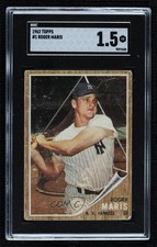 1962 Topps Roger Maris #1 SGC 1.5 uk2