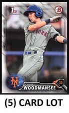 (5) CARD LOT - 2016 Bowman Draft  #BD-86 Colby Woodmansee