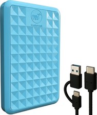 Facet 1TB External Hard Drive Portable USB-C USB 3.1 Plug & Play Ultra