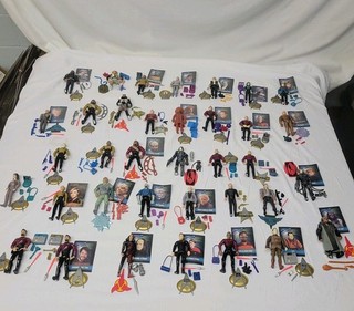 1993 Star Trek The Next Generation Action Figure lot of 36 figures w accessories