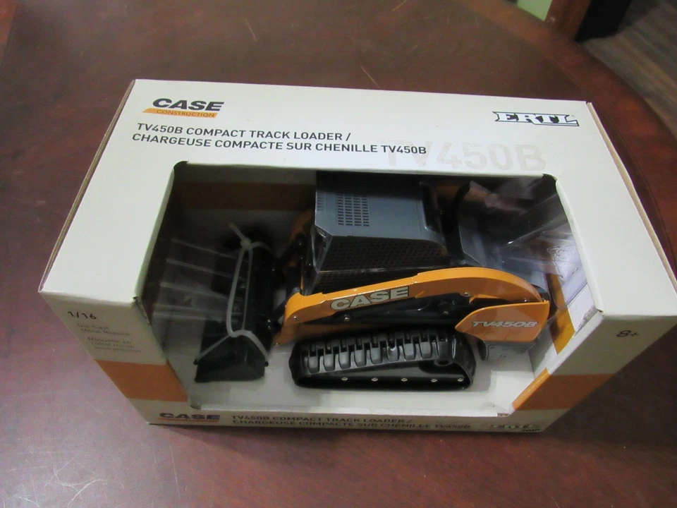 ERTL CASE ESCALA 1/16 TV450B CARREGADOR COMPACTO - NOVO NA CAIXA - NUNCA EXIBIDO - Imagem 4 de 4