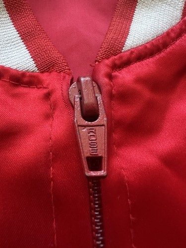 RARE Custom 70s 80s San Francisco 49ers Satin Bomber Jacket Full Zip Size XL - Picture 11 of 20
