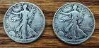 2 Walking Liberty Half Dollars 1944 & 1945