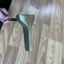 Vintage Brass Straight Arrow Goose Neck T-Shaped Golf Putter 34