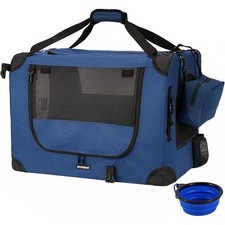 Prutapet Large Pet Carrier 24"x16.5"x16.5" Portable Dog/Cat Crate Collapsible