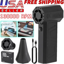 130000RPM Cordless Mini Turbo Blower Rechargeable Electric Jet Air Fun Portable