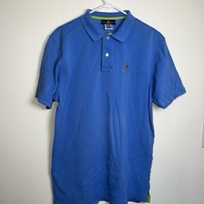 Psycho Bunny Men's XL Blue Polo Shirt with Embroidered Logo Pima Cotton