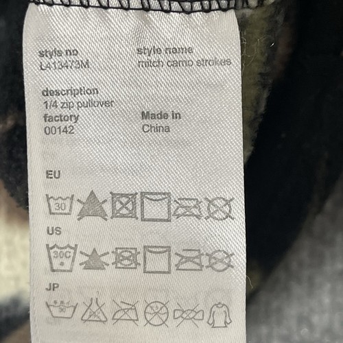 Conspiracy WESC Camo Fleece Pullover Sweatshirt 1/4 Zip Men’s 2XL Women’s 3XL - Picture 6 of 8