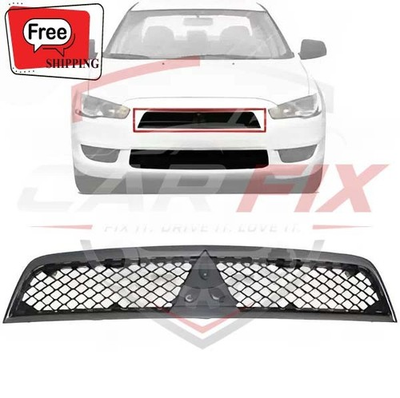 #ad New Front Grille Assembly Matte Black For 2008 2015 Mitsubishi Lancer MI1200254 $81.05