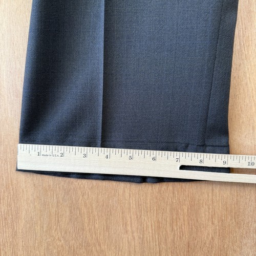 Hart Schaffner Marx Suit Mens 44R Brown Glen Check 2 Button Wool Canvas 40x32 - Picture 18 of 22