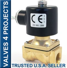 3/8" Electric Solenoid Valve 12-Volt DC 12VDC Viton Seal Water Air Diesel B21V