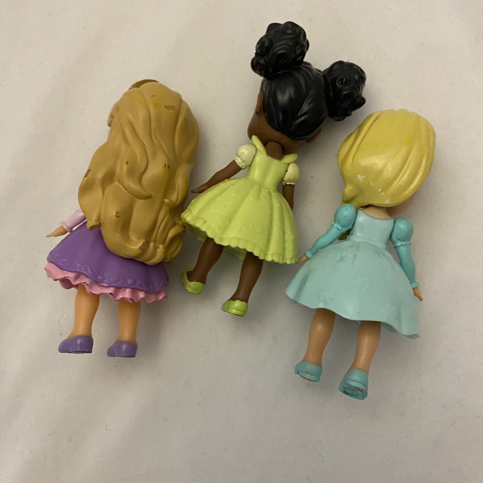 Disney Princess Mini Toddler Doll Lot Figure Princess Tiana Aurora
