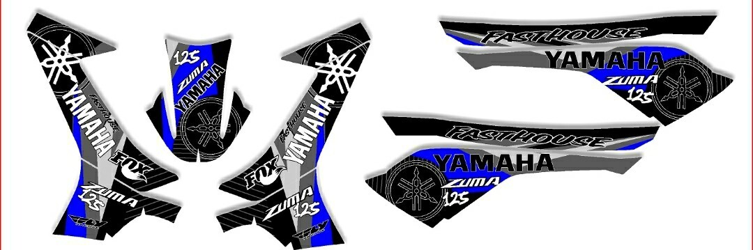 Yamaha Zuma 125 BWS 125 YW125 Graphics Decals Stickers Kits For