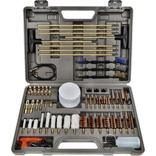 Elite Gun Cleaning Kit with Durable Rods Brass Brushes Cotton Mops 20 Calibers