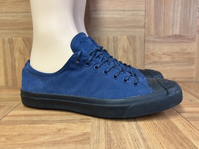 RARE🔥 Converse Jack Purcell Navy Blue Black Sole Sneakers Sz 11.5