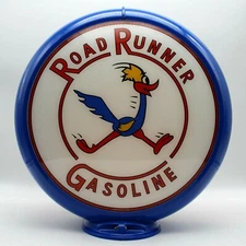 ROADRUNNER GASOLINE 13.5" Gas Pump Globe - SHIPS FULLY ASSEMBLED! MADE IN USA!!