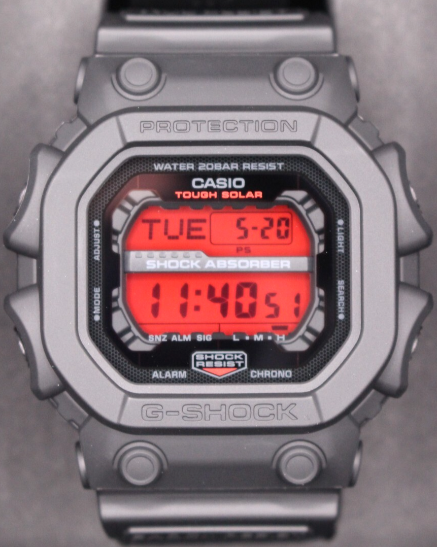 CASIO G-SHOCK GX-56BBR-1JF BLACK AND BOLD RED Dial Square Gift Men