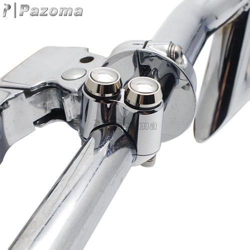 For Harley-Davidson 7/8" Handlebar 2-Button Custom Switch Chrome Gear Housing - Picture 11 of 12