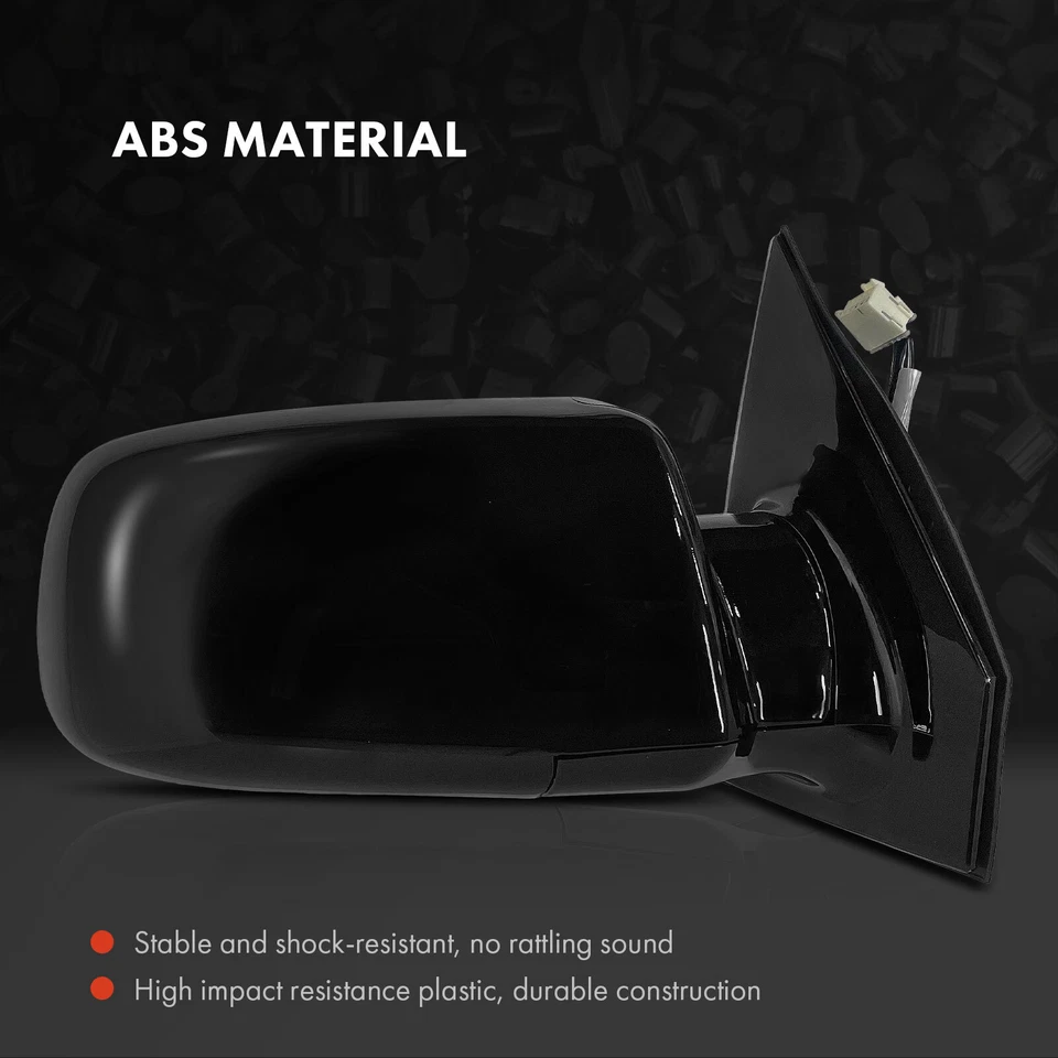 Espejo retrovisor eléctrico negro pasajero con ajuste de vidrio eléctrico para Chevrolet Astro 1999-2004 Foto 3 de 4