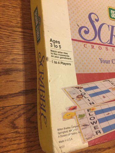 Vintage Sesame Street Scrabble Child Crossword Game 1992 Milton Bradley - Picture 8 of 8
