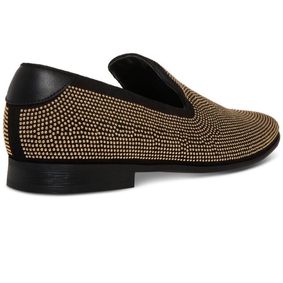 Steve Madden Men's Mezmoryz Stud Smoking Loafer Brown Size 11 NIB | Modern Textured Accent image 2