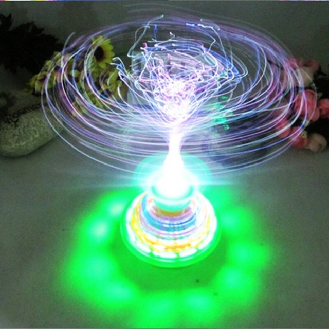 light up spinning top soccer ball toys