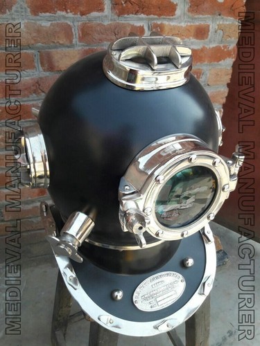 CASQUE DE PLONGÉE sous-marine US Navy Mark V en laiton de style antique CASQUE DE PLONGÉE sous-marine US Navy Mark V en laiton de style antique